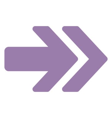 Yön sağ ok ok ucu ile ileri oktur