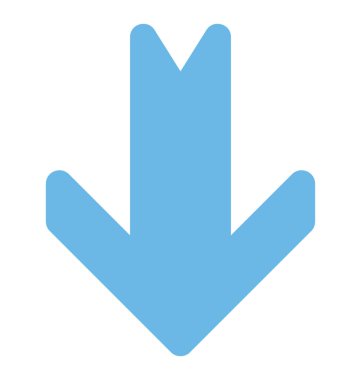 Aşağı ok aşağı yön gösteren bir ok 