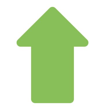 Yukarı ok yukarı yön gösteren bir ok 