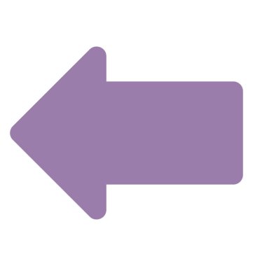 Sol, düz simgesi tasarım gösteren bir oka