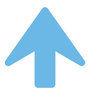 Yukarı ok yukarı yön gösteren bir ok 