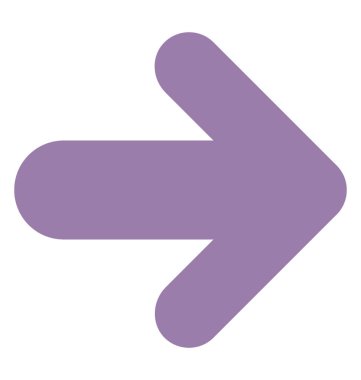 Tamam, düz simgesi tasarım gösteren bir oka 