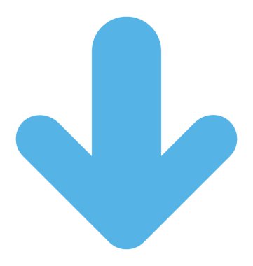 Aşağı ok aşağı yön gösteren bir ok 