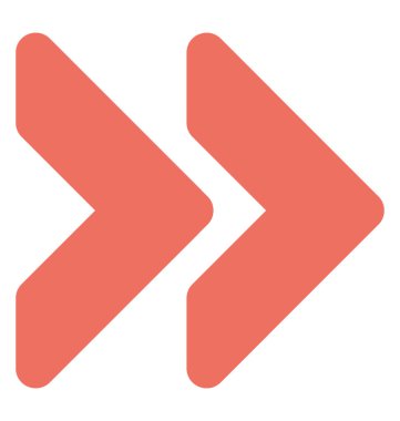 Yön sağ ok ok ucu ile ileri oktur