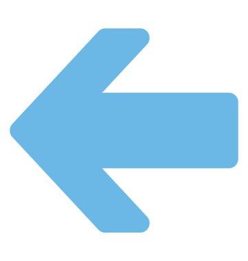 Sol, düz simgesi tasarım gösteren bir oka 