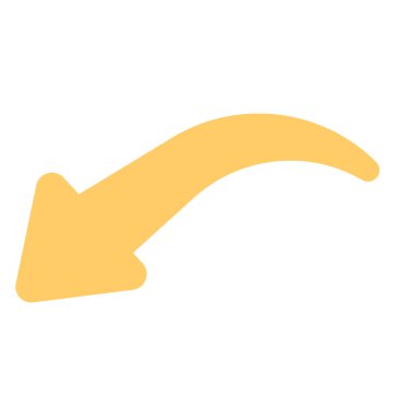 Sol yön gösteren bir gösterge ok