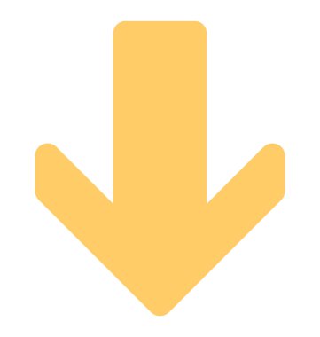 Aşağı ok aşağı yön gösteren bir ok 