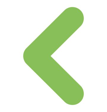 Doğru yön gösteren bir ok ilerleyin sol ok 