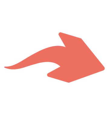 Tamam, düz simgesi tasarım gösteren bir oka 