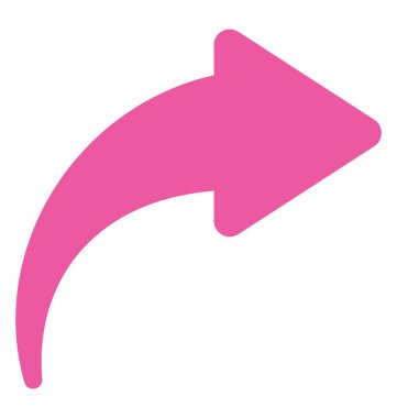 Düz simge görüntüsünü eğri sağa ok 