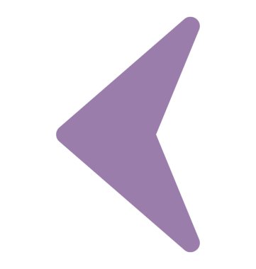 Doğru yön gösteren bir ok ilerleyin sol ok 