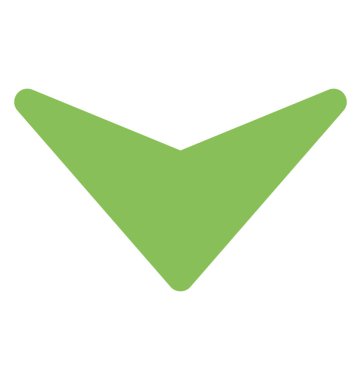 Yukarı yönde kaydırma aşağı ok gösteren bir ok 