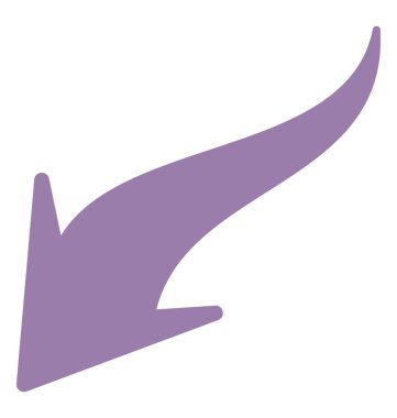 Sol yön gösteren bir gösterge ok