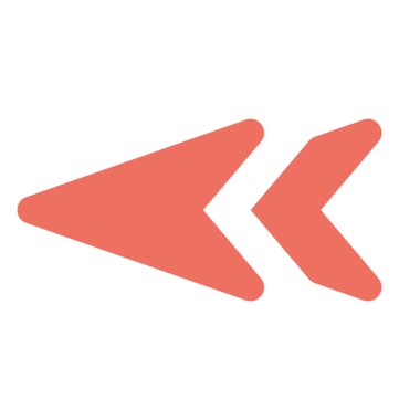 Yön sol ok ucu ile geri ok oktur