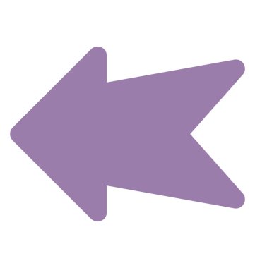 Sol, düz simgesi tasarım gösteren bir oka