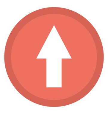 Yukarı ok yukarı yön gösteren bir ok 