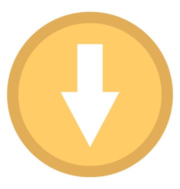 Aşağı ok aşağı yön gösteren bir ok 