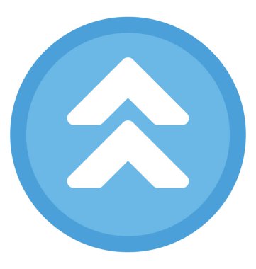 Yukarı ok yukarı yön gösteren bir ok 