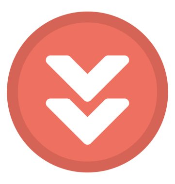 Aşağı ok aşağı yön gösteren bir ok 