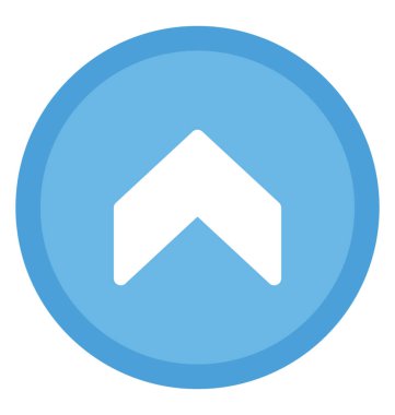 Yukarı yönde kaydırma yukarı ok gösteren bir ok 