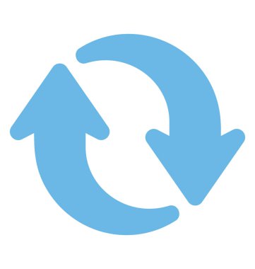 Döndürme oklarını bir daire, yenileme ok