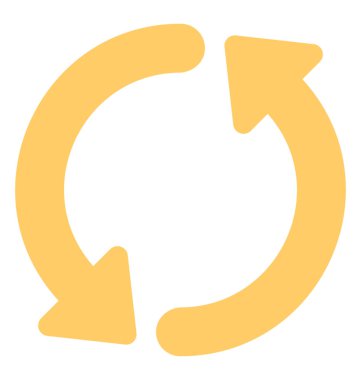 Döndürme ok bir daire, yenileme ok