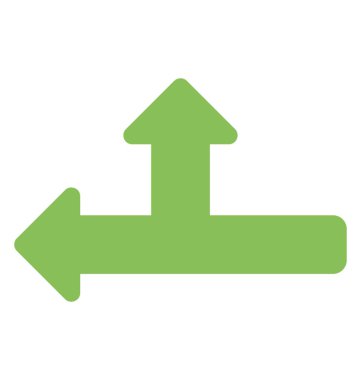 Düz simgesi tasarım açı sol tarafındaki yan yolların 