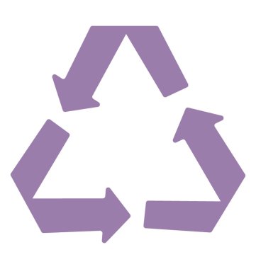 Mavi okları geri dönüşüm, yeniden sembol su