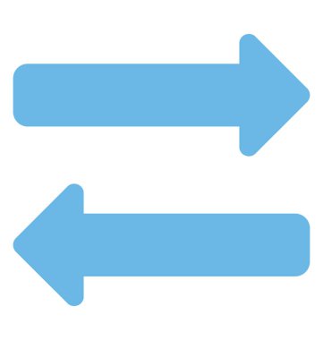 Gösterge ve direcion kavramı için sol ve sağ ok