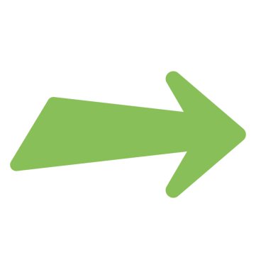 Tamam, düz simgesi tasarım gösteren bir oka 