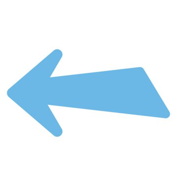 Sol, düz simgesi tasarım gösteren bir oka