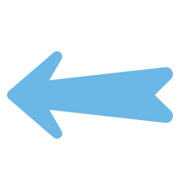 Sol, düz simgesi tasarım gösteren bir oka