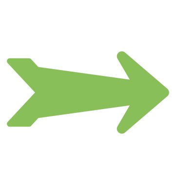 Tamam, düz simgesi tasarım gösteren bir oka 