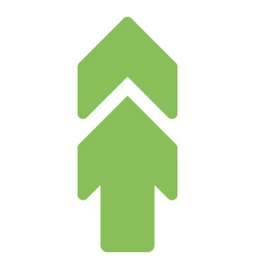 Yukarı ok yukarı yön gösteren bir ok 