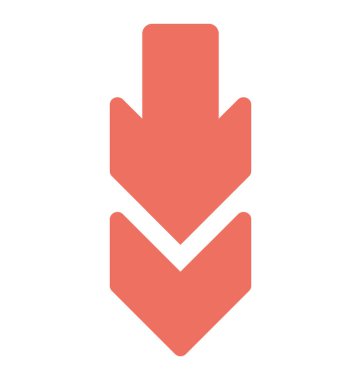 Aşağı ok aşağı yön gösteren bir ok 