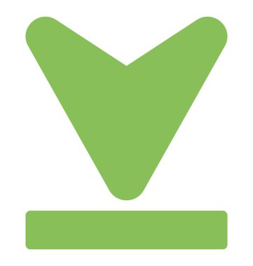 Aşağı ok aşağı yön gösteren bir ok 