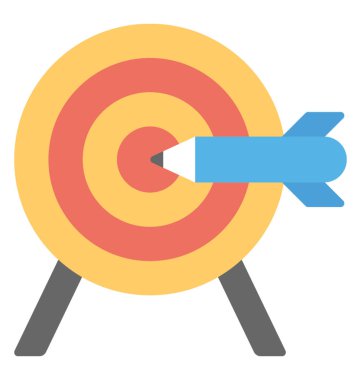 Dart tahtası hedefte oklu