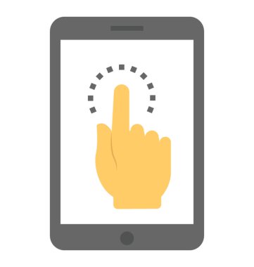 Kullanıcı dokunur mobil ekran, telefon kullanımı 
