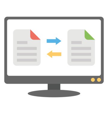 Bir monitör ekran veri bayraklarında yedekleme ile