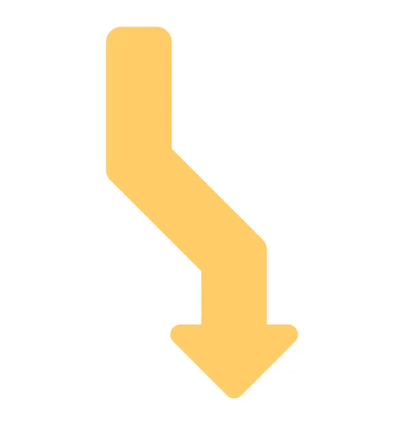 表示または方向を示す曲線矢印 — ストックベクタ