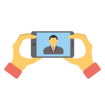 Akıllı telefon, mobil kamera ile fotoğraf çekme veya selfie fotoğrafta kavramı tutan el 