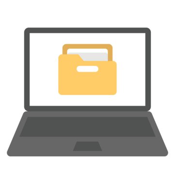 Veri yedekleme, düz simgesi tasarım