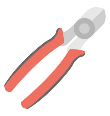 Araç düz simgesini tamir bir eski iğne uçlu pense,