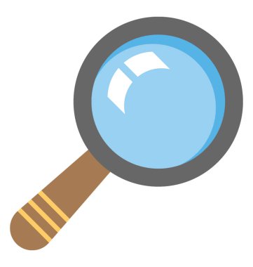 Büyüteç simgesi tasarım, arama aracı kavramı renkli