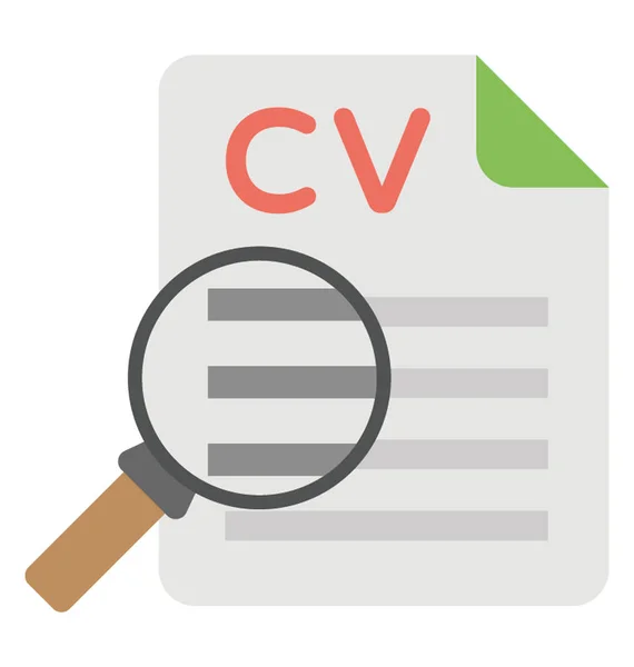 Magnifier Representing Recruitment — Stock Vector