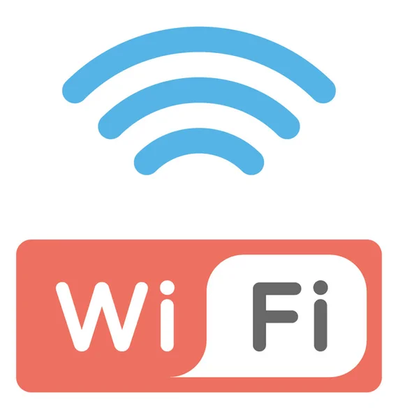 Punto Acceso Wifi Diseño Icono Plano — Archivo Imágenes Vectoriales