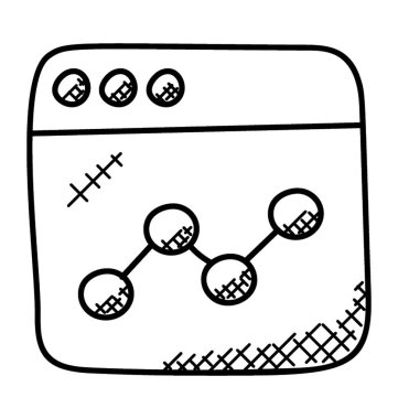 Web sitesi kontrol paneli düz vektör simge.