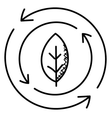 Ekoloji düz vektör simgesi.