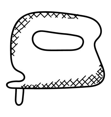 Şerit metre düz vektör simgesi. Düz vektör simgesi.