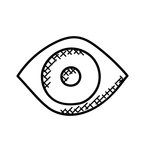 Eye Flat Vector Icon — Stock Vector